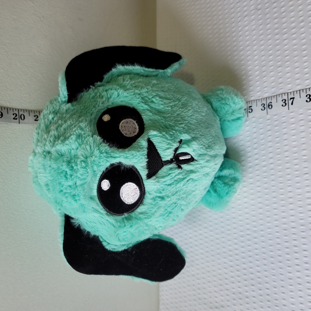 Plush Pet Toy - Mint Green and Black